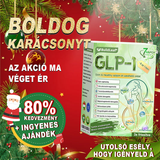 🔥🔥 Karácsonyi limitált |BuildLeaf® GLP-1 8-az-1 Slim & Health szájüregi oldat – Egyszerű napi használat, látványos eredmény 7 nap alatt, 100 milliárd aktív probiotikummal ✅ testsúlykezelés, szív-, cukorbetegség-, bél- és női egészség, feszes bőr, energia.