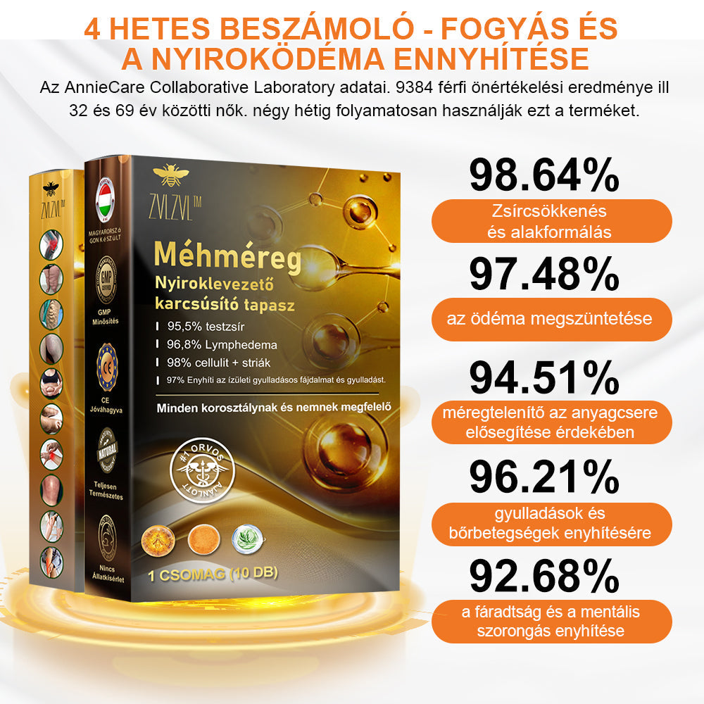 🐝ZVLZVL™ Méhméreg Lymphatic DetoxFogyasztó Tapasz 🔥𝐊𝐨𝐫𝐥á𝐭𝐨𝐳𝐨𝐭𝐭 𝐢𝐝𝐞𝐢𝐠 𝟕𝟎% 𝐊𝐄𝐃𝐕𝐄𝐙𝐌É𝐍𝐘🔥 (Szabadalmazott módszerrel az összes korosztály számára)